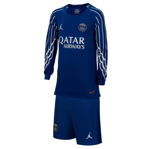 Kids PSG 24/25 Fourth Long Sleeve Jersey and Short Kit