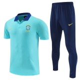 Brazil 2025 Polo and Pants Set Blue