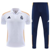 Real Madrid 25/26 Polo and Pants Set White