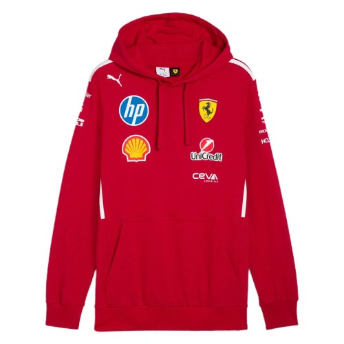 Scuderia Ferrari F1 2025 Team Hooded Sweat - Unisex