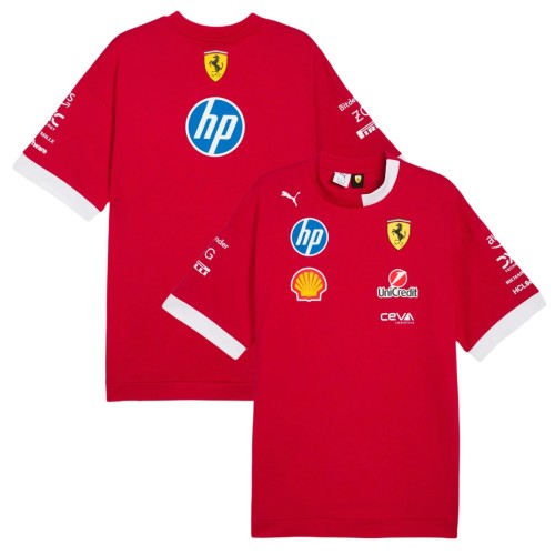 Scuderia Ferrari F1 2025 Team Driver T-Shirt