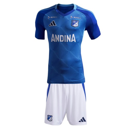 Kids Millonarios FC 25/26 Home Jersey and Short Kit