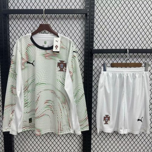 Portugal 2025 Away Long Sleeve Jersey and Short Kit