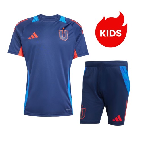 Kids Universidad de Chile 25/26 Training Jersey and Short Kit