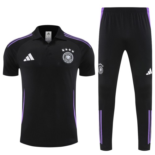 Germany 2025 Polo and Pants Set Black