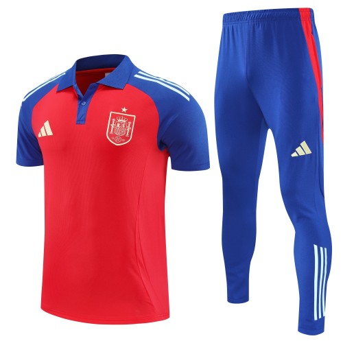 Spain 2025 Polo and Pants Set Red