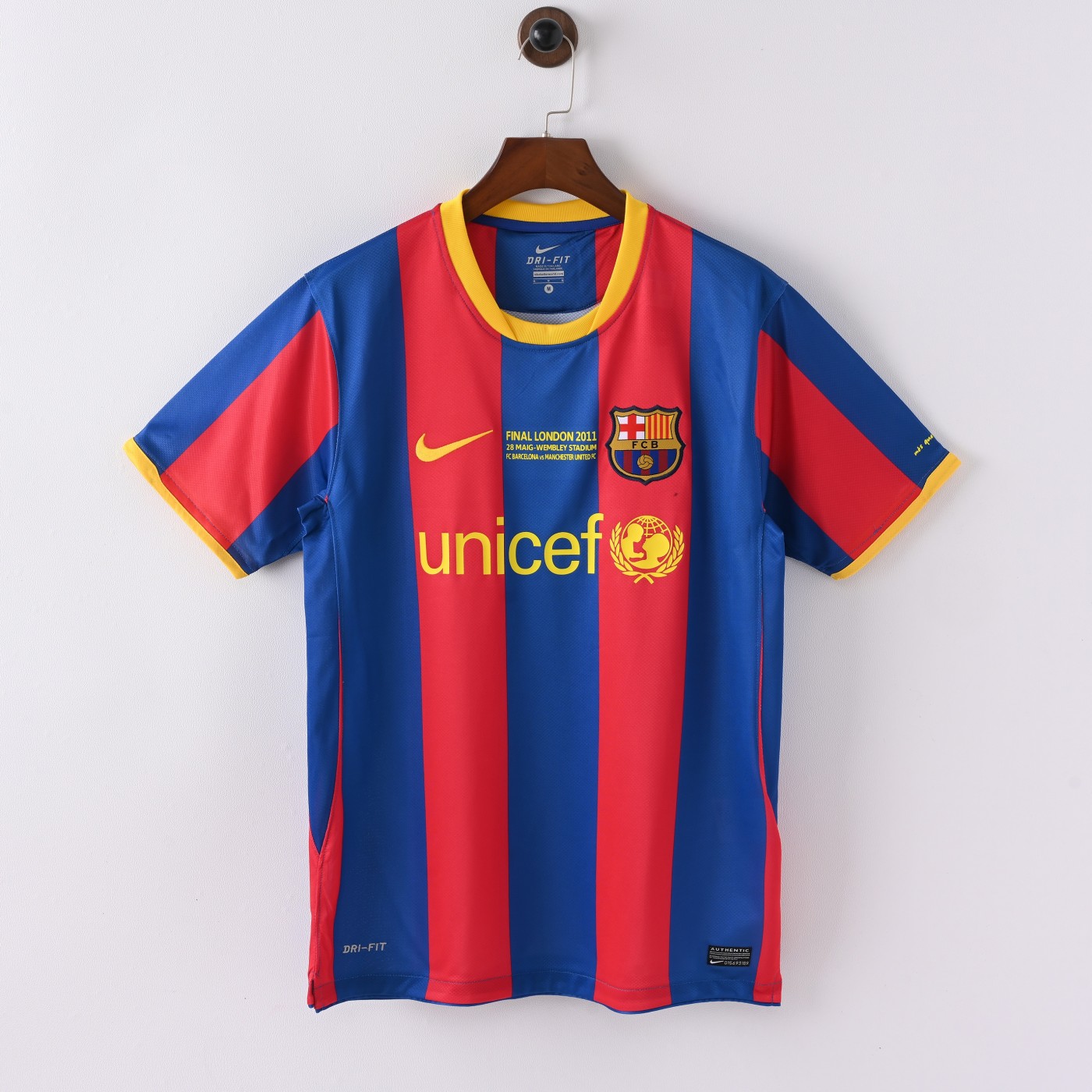 Barcelona 2011 UCL Final Home Retro Jersey
