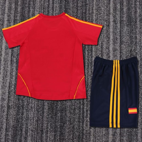 Kids Spain 2008 Euro Home Retro Kit