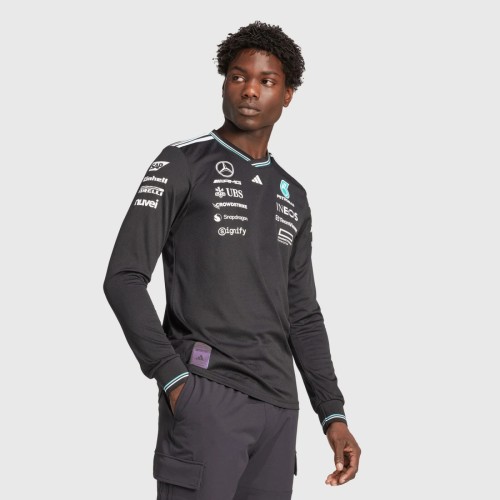 Mercedes AMG Petronas F1 2025 Authentic Long Sleeve Driver T-Shirt