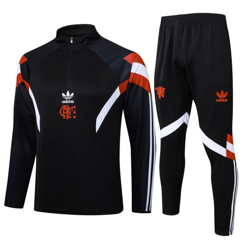Flamengo 24/25 Retro Half-Zip Training Top and Pants Set B1001