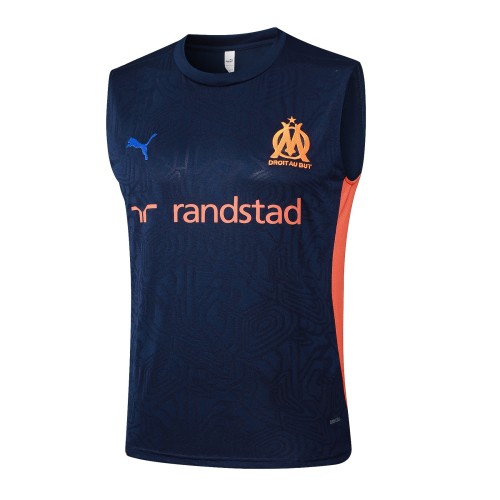 Olympique Marseille 24/25 Sleeveless Jersey and Shorts Set D1293