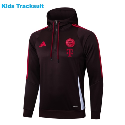Kids Bayern Munich 24/25 Half-Zip Hoodie and Pants Set E990