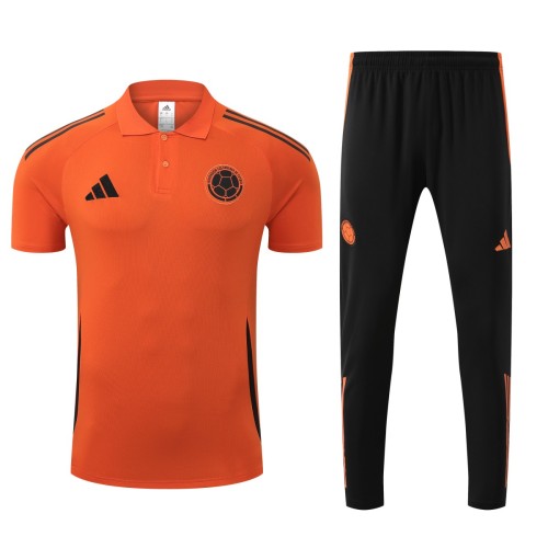 Colombia 2025 Polo and Pants Set Orange