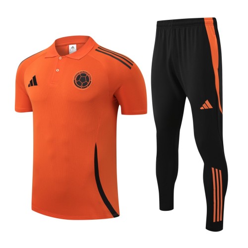 Colombia 2025 Polo and Pants Set Orange