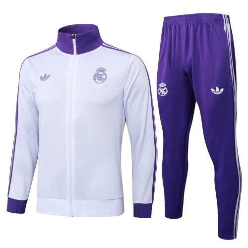 Real Madrid 24/25 Retro Training Jacket and Pants Set A873