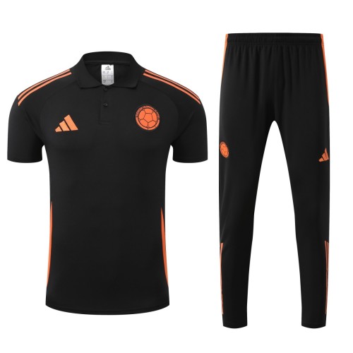 Colombia 2025 Polo and Pants Set Black