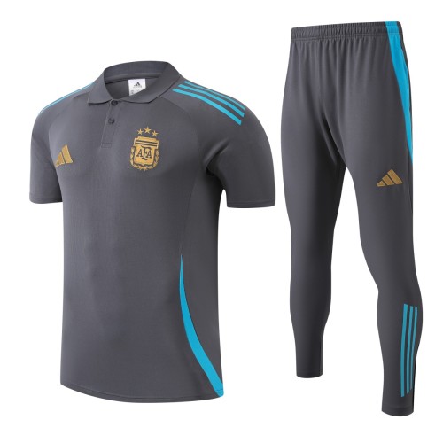 Argentina 2025 Polo and Pants Set Grey
