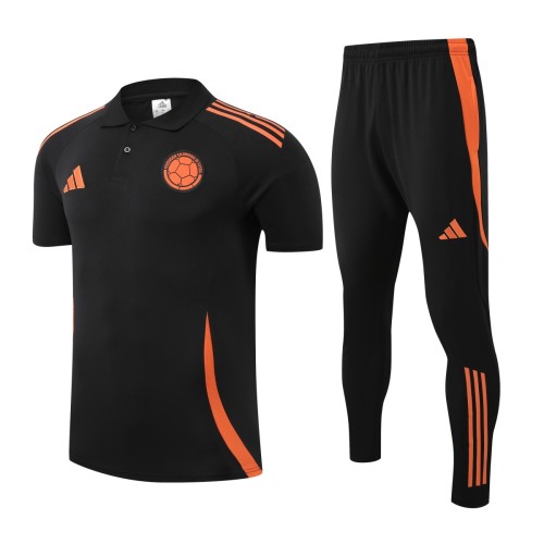 Colombia 2025 Polo and Pants Set Black