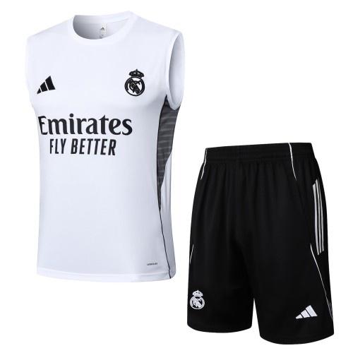 Real Madrid 25/26 Sleeveless Jersey and Shorts Set D2501