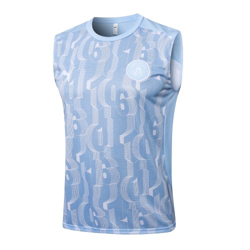 Manchester City 24/25 Sleeveless Jersey and Shorts Set D1295 - PM
