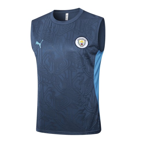 Manchester City 24/25 Sleeveless Jersey and Shorts Set D1300