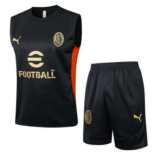 AC Milan 24/25 Sleeveless Jersey and Shorts Set D1301