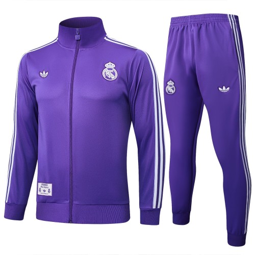 Real Madrid 25/26 Retro Training Jacket and Pants Set A2504