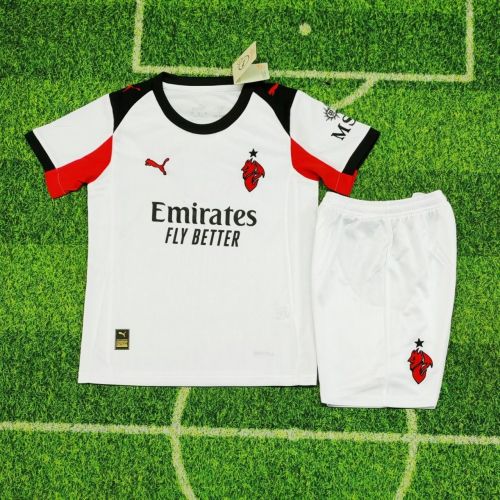 Kids AC Milan 25/26 Third Jersey and Short Kit