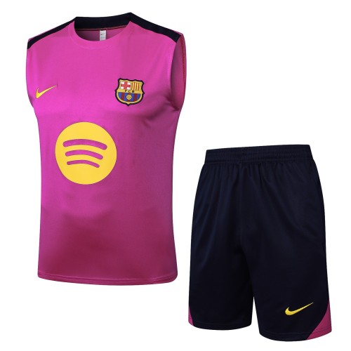Barcelona 25/26 Sleeveless Jersey and Shorts Set D2509