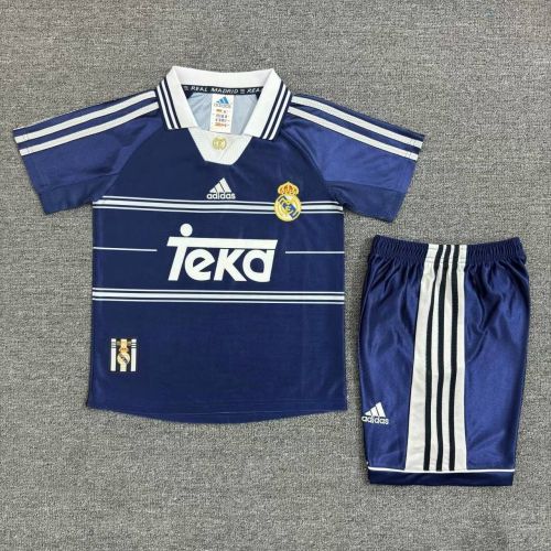Kids Real Madrid 1998/1999 Away Retro Kit