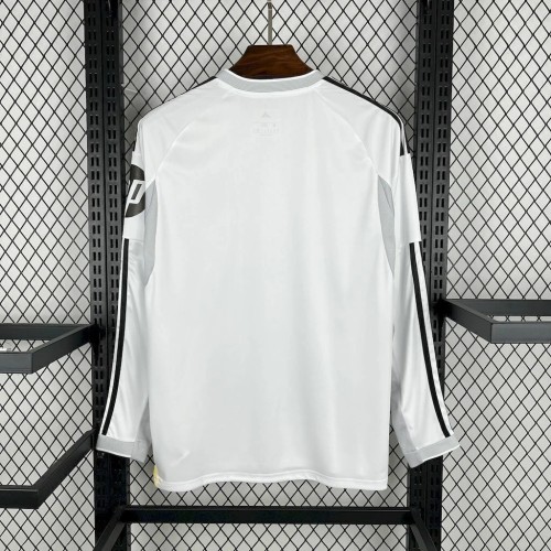 Thai Version Real Madrid 25/26 Home Long Sleeve Jersey