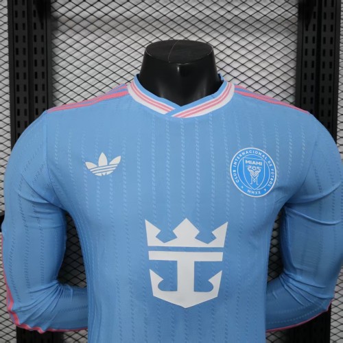 Player Version Inter Miami CF 2025 Third Long Sleeve Authentic Jersey