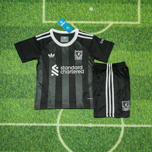 Kids Liverpool 25/26 Goalkeeper Jersey and Short Kit