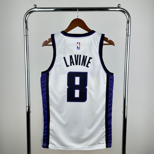 Men's 2024 Zach LaVine Home White Team Jersey