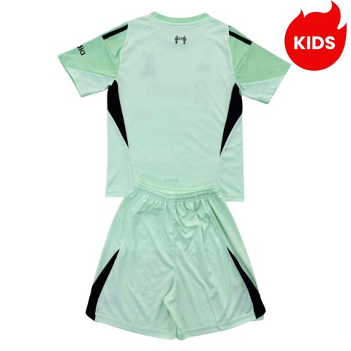 Kids Liverpool 25/26 Goalkeeper Jersey and Short Kit