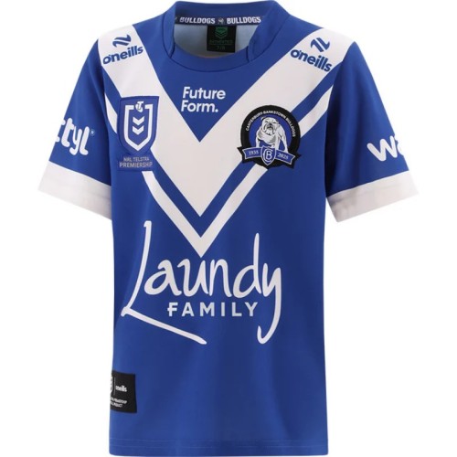 Kids Canterbury Bulldogs 2025 Home Rugby Jersey