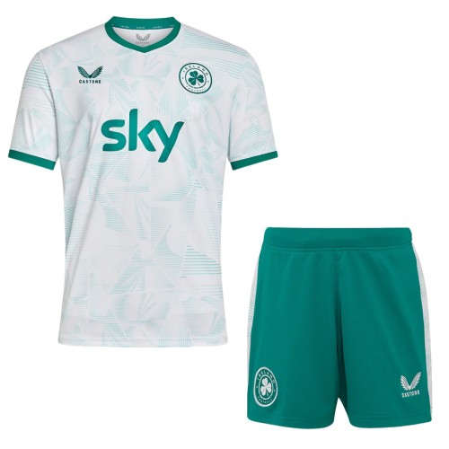 Kids Ireland 2025 Away Jersey and Short Kit
