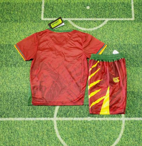 Kids Cameroon 2025 Home Jersey and Short Kit