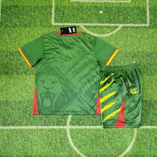 Kids Cameroon 2025 Home Jersey and Short Kit
