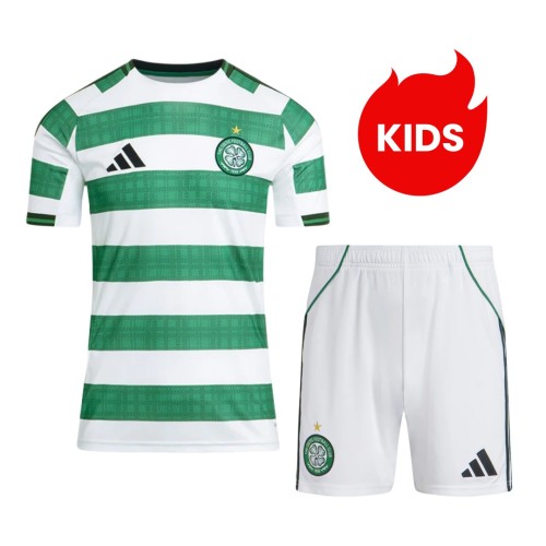 Kids Celtic 25/26 Home Jersey and Short Kit