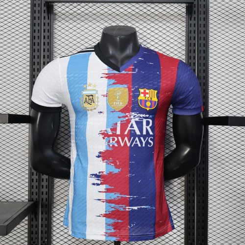 Player Version Argentina × Barcelona 25/26 Messi Authentic Jersey