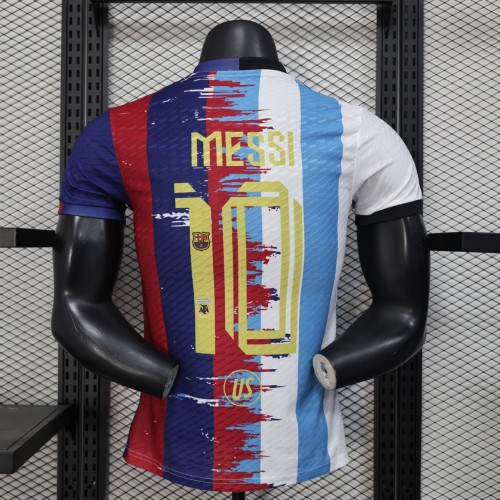 Player Version Argentina × Barcelona 25/26 Messi Authentic Jersey