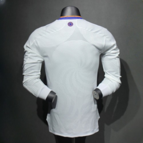 Player Version Real Madrid 2021/2022 Home Long Sleeve Retro Authentic Jersey
