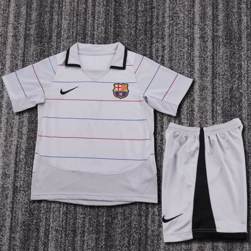Kids Barcelona 2003/2004 Away Retro Kit