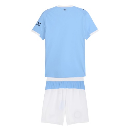 Kids Player Version Manchester City 25/26 Home Authentic Kit