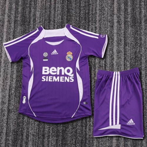 Kids Real Madrid 2006/2007 Third Retro Kit