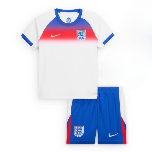 Kids England 2025 Home Jersey and Short Kit
