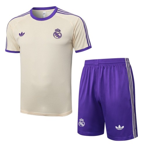 Real Madrid 25/26 Retro Training Shirt and Shorts Set D2549