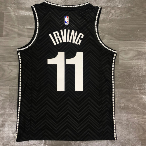 (On Sale) Men's Kyrie Irving Black 20/21 Earned Edition Player Jersey