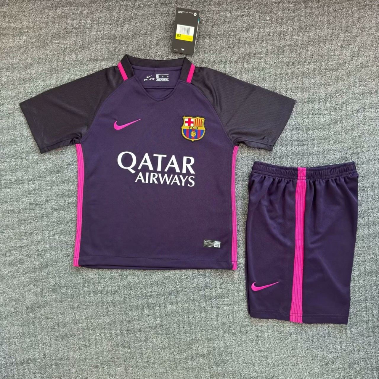 Kids Barcelona 2016/2017 Away Retro Kit